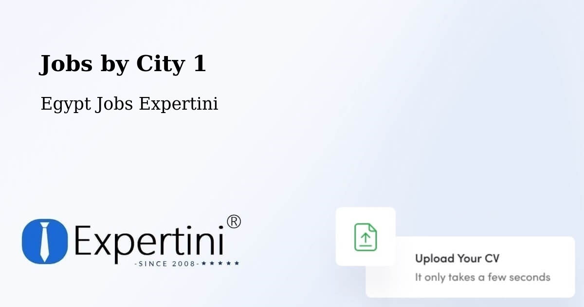 City Jobs in Egypt - Expertini